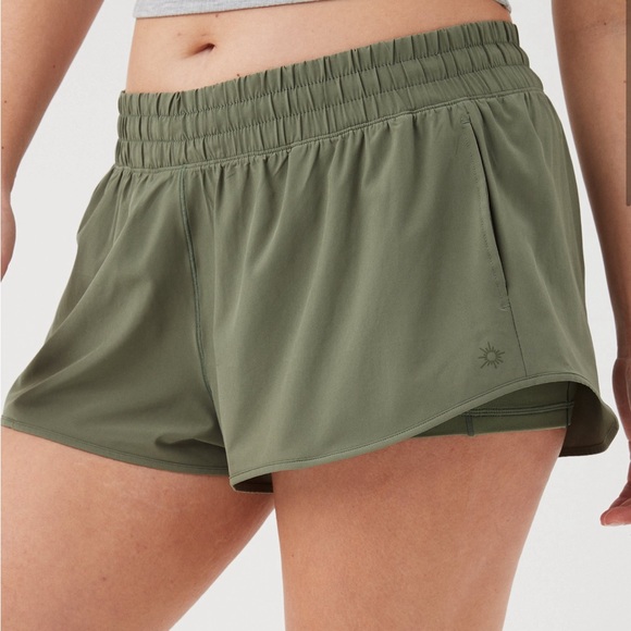 aerie Pants - OFFLINE by Aerie Hot Stuff Short Olive Fun
